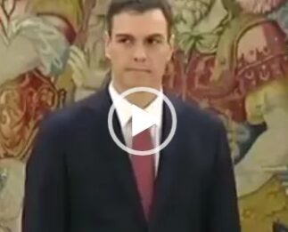 Lo que no escuchaste  en el vídeo de la toma de posesion de Pedro Sánchez.