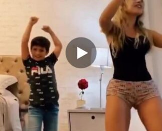 Jorgito bailando con su mama arrasa en las redes.