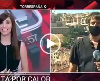 «Va a hacer 37 grados, casi mi fiebre»: Este reportero de TVE 24H arrasa en las redes con su crónica sobre el calor en Toledo